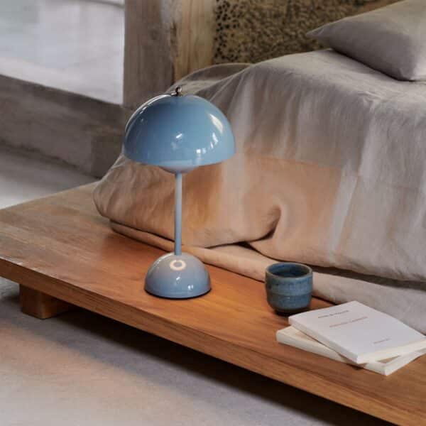 FlamingoTableLamp Blue 13 - Flowerpot VP9 Table Lamp Replica,  modern,  table lamp