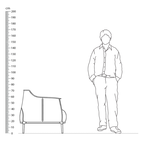Archibald Armchair Replica Height Comparison - Archibald Armchair,  armchairs