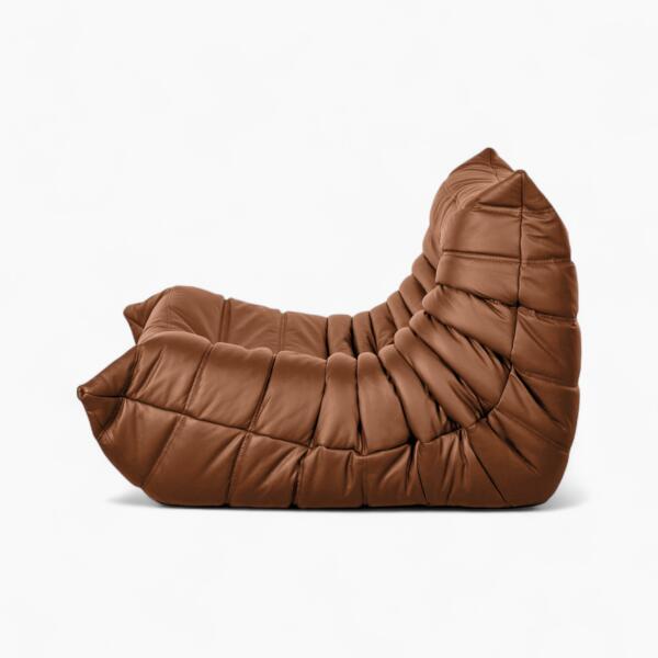 Togo Chair Brown Leather 4 Photoroom - Togo sofa