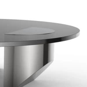 Wedge Coffee Table Replica Black Polish Steel 4 - Wedge Coffee Table