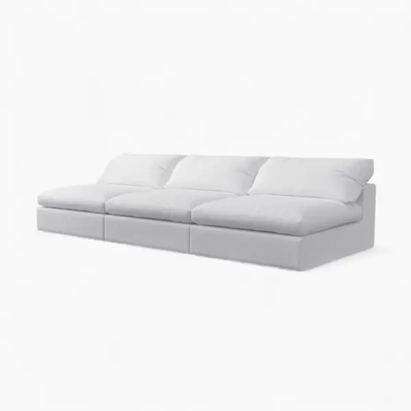 Cloud Couch Armless Replica White 6 - Cloud couch
