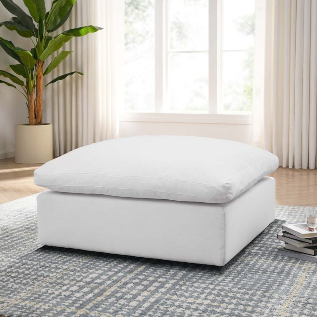 Cloud Sofa Ottoman White 4 scaled - Cloud Sofa Ottoman
