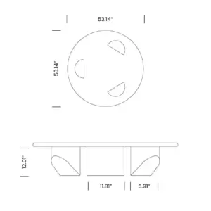 Wedge Coffee Table Mobile Dimensions 1 - Wedge Coffee Table