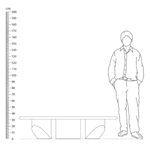 Wedge Coffee Table Replica Height Comparison - Wedge Coffee Table