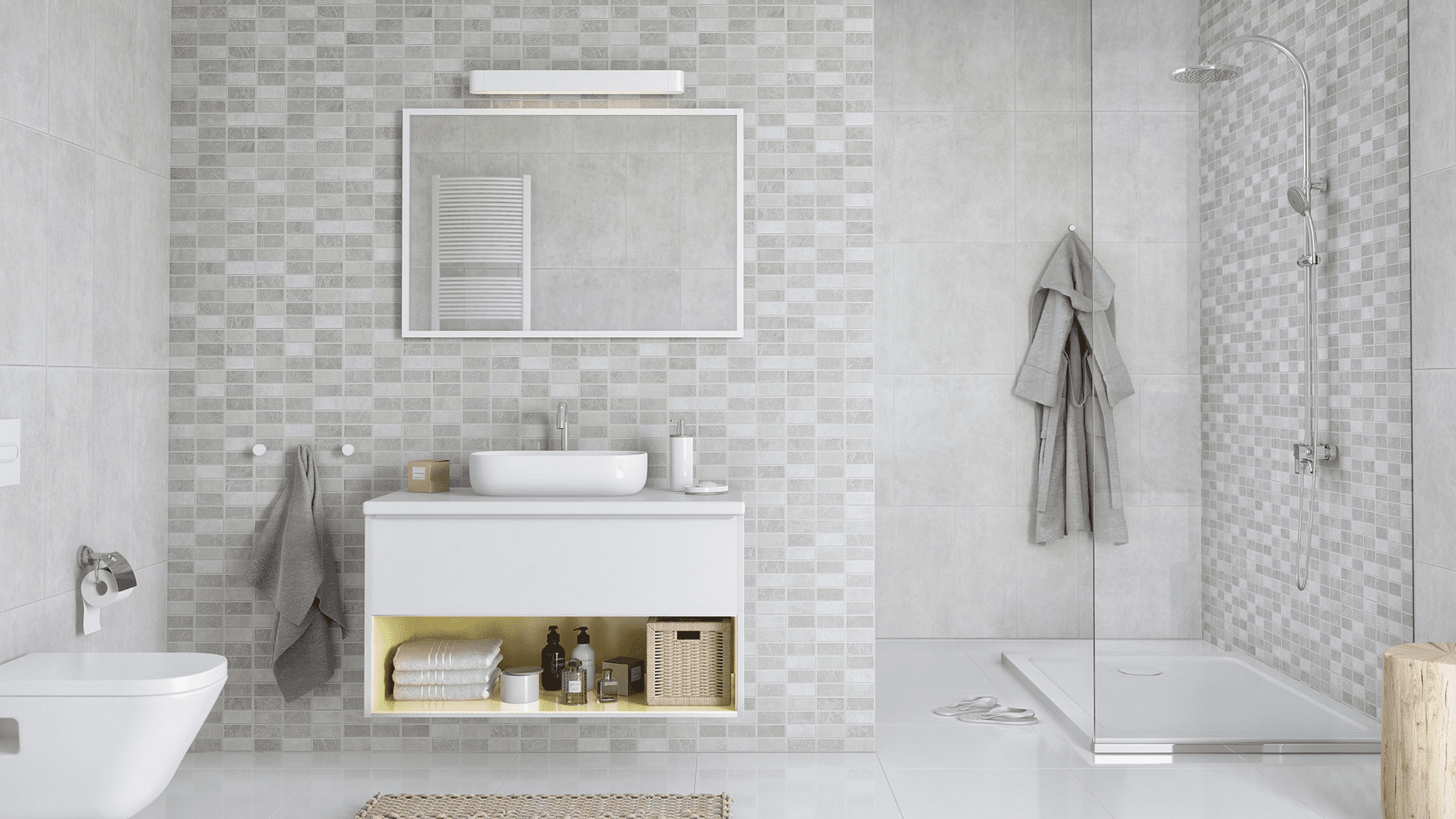 Tile-Effect Decorative Wall Panels