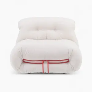 Soriana Chair Replica White Chenille 2 - Soriana Chair