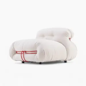Soriana Chair Replica White Chenille 3 - Soriana Chair