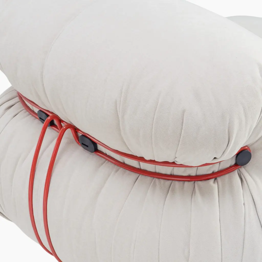 Soriana Chair Replica White Chenille 5 - Soriana Chair