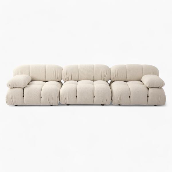 Camaleonda Sofa Modular Boucle White 3 1 - Camaleonda