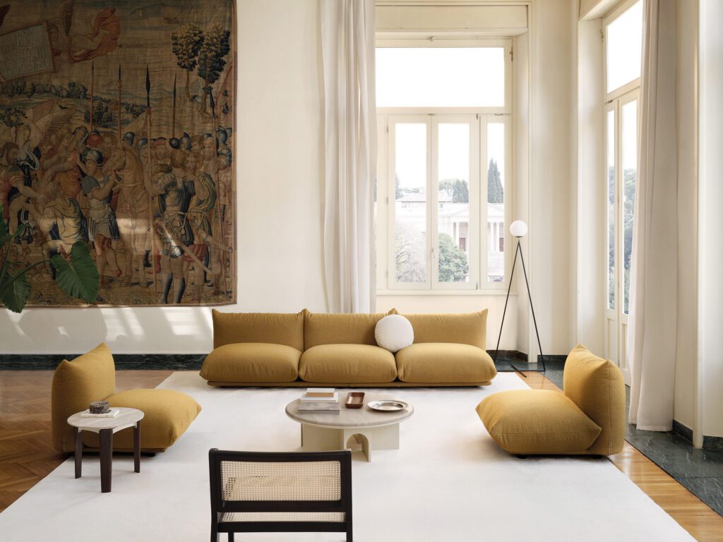 Marenco Sofa 3 Seater And Ottoman Replica