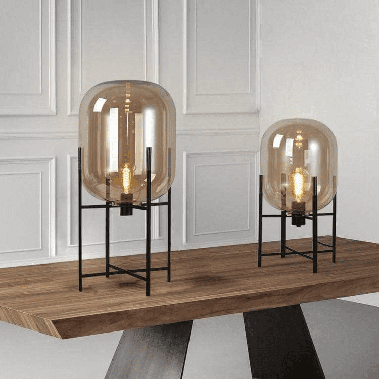 glass table lamps for living room