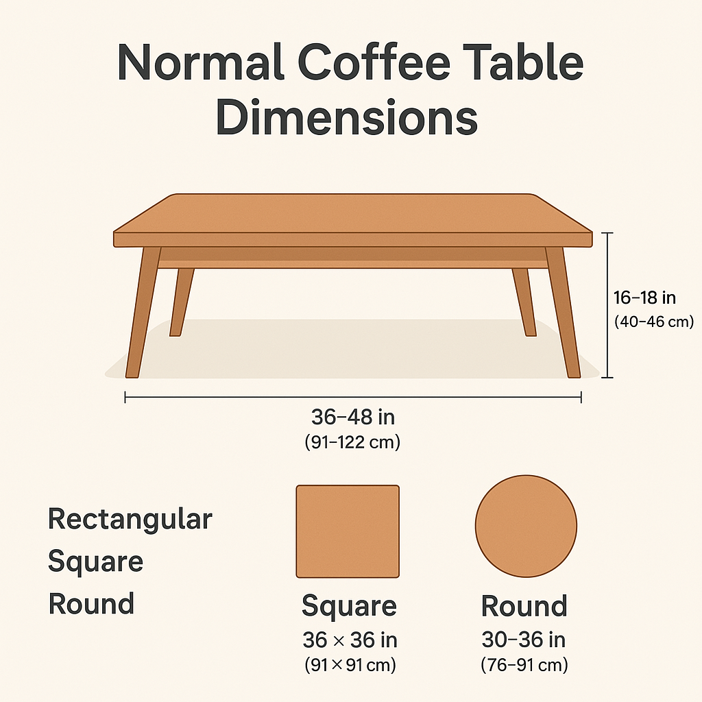 Coffee Table Size for Sectional