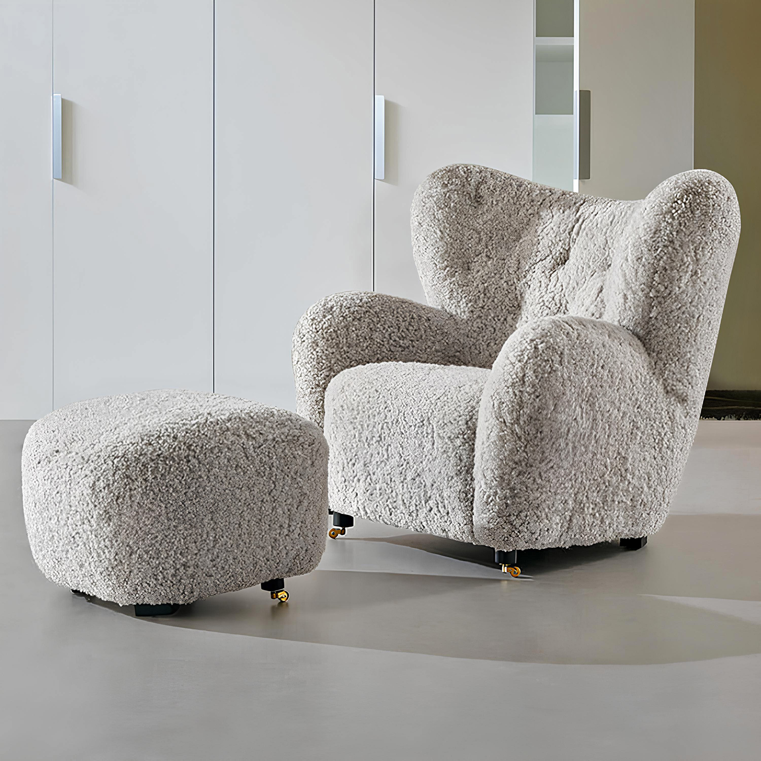 The Tired Man Lounge Chair and Footstool 1 1 - Tired Man Lounge Chair