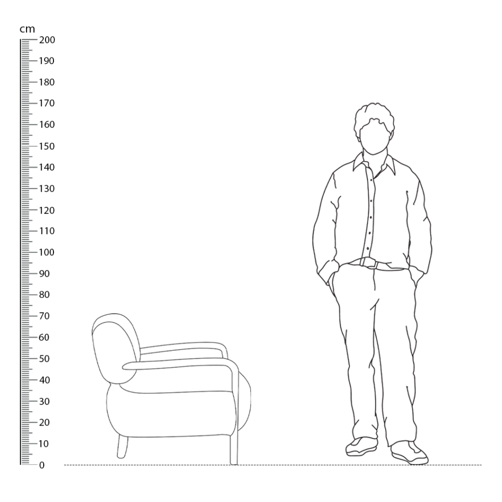 Yeti Sheepskin Armchair and Ottoman Replica Height Comparison - Yeti Sheepskin Armchair