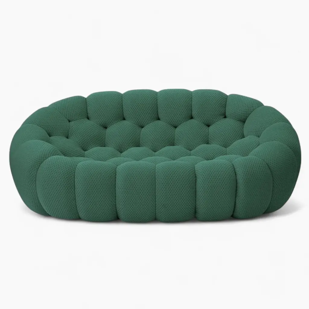 Bubble Sofa Loveseat Green 1