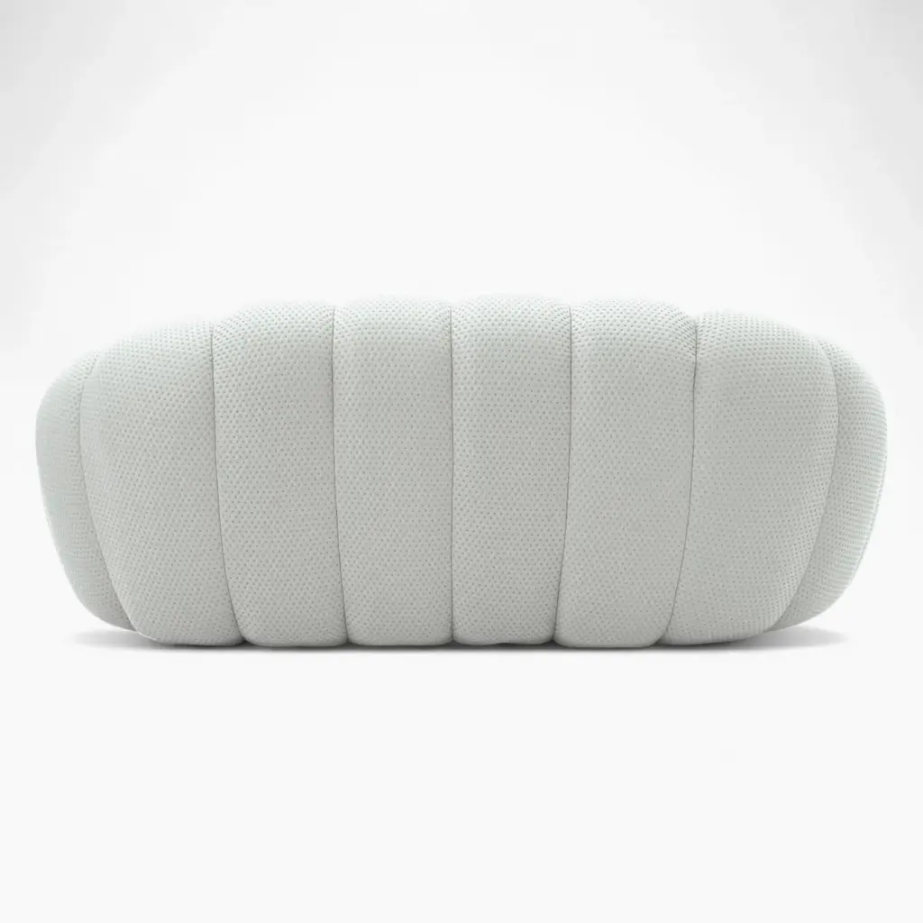 Bubble Sofa Loveseat Light Gray 5