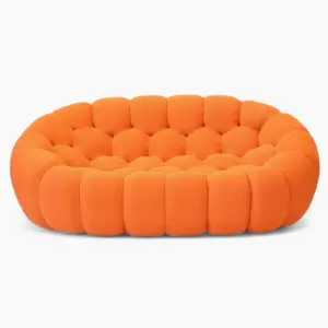 Bubble Sofa Loveseat Orange 1