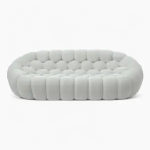 Bubble Sofa Replica Three Seater Light Grey 1
