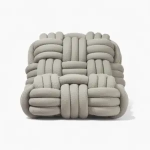 Knitty Lounge Chair Gray 2 - Knitty Lounge Chair