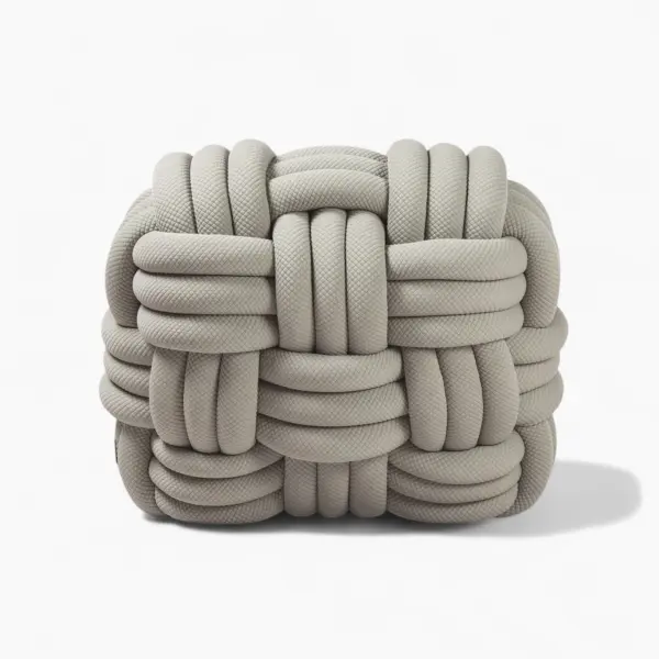 Knitty Lounge Chair Gray 7 - Knitty Lounge Chair