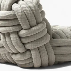 Knitty Lounge Chair Gray 9 - Knitty Lounge Chair