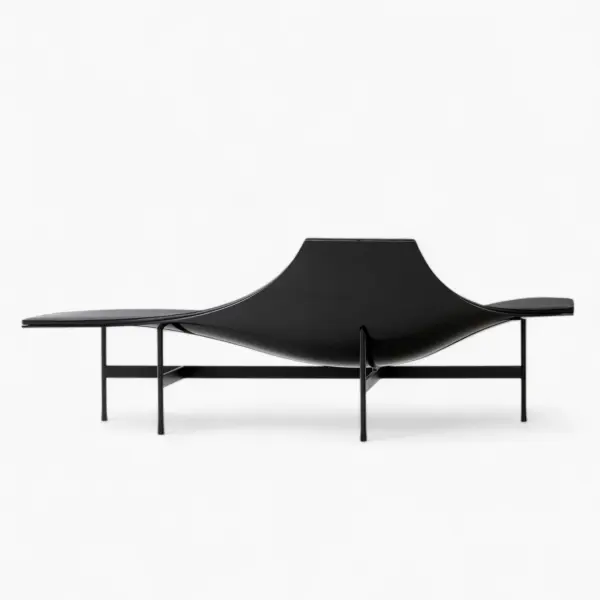 Terminal 1 Armchair Black Leather 4 - Terminal 1 Armchair