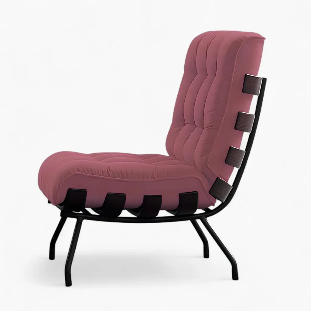 Costela Lounge Chair Coral Coral 4 - Costela