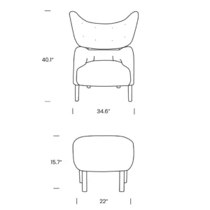 Dimensions My Own Lounge Chair and Ottoman Mobile 1