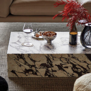 Plinth Coffee Table 39 Arabescato 13 - Plinth Coffee Table 39