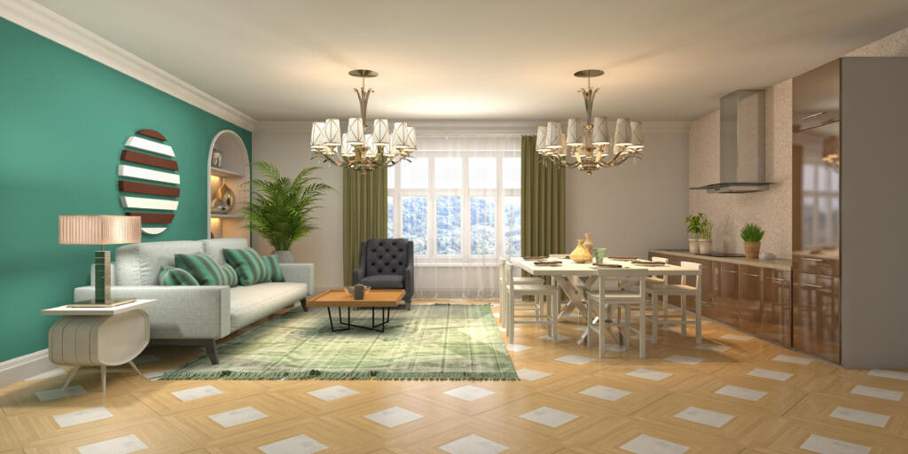 illustration living room interior scaled - Interior Design American Style