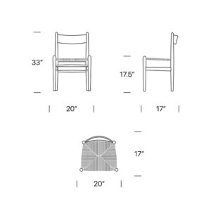 CH36 Chair Replica dimension mobile scaled