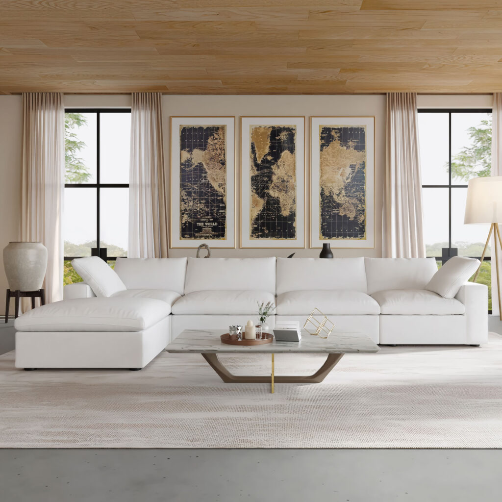 Cloud Sofa White2 Armless Cloud scaled - Cloud Couch