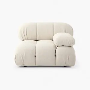 Camaleonda Module Armrest Boucle White 2 - Camaleonda