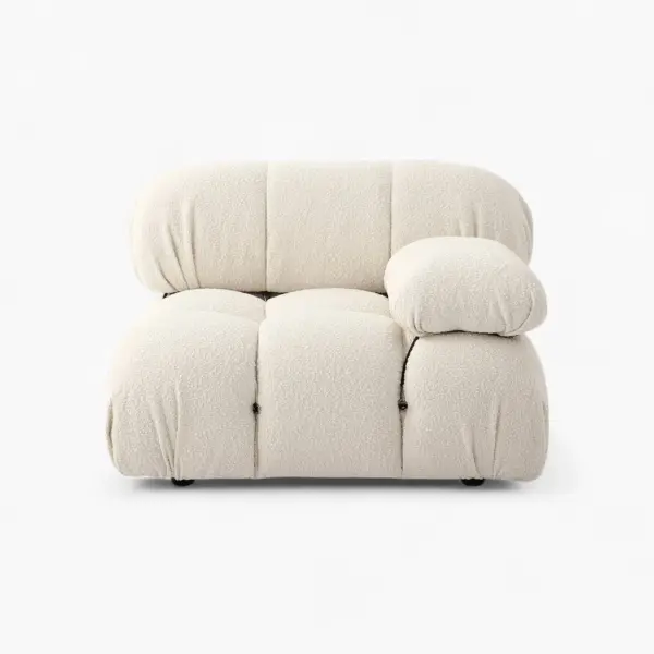 Camaleonda Module Armrest Boucle White 2 - Camaleonda