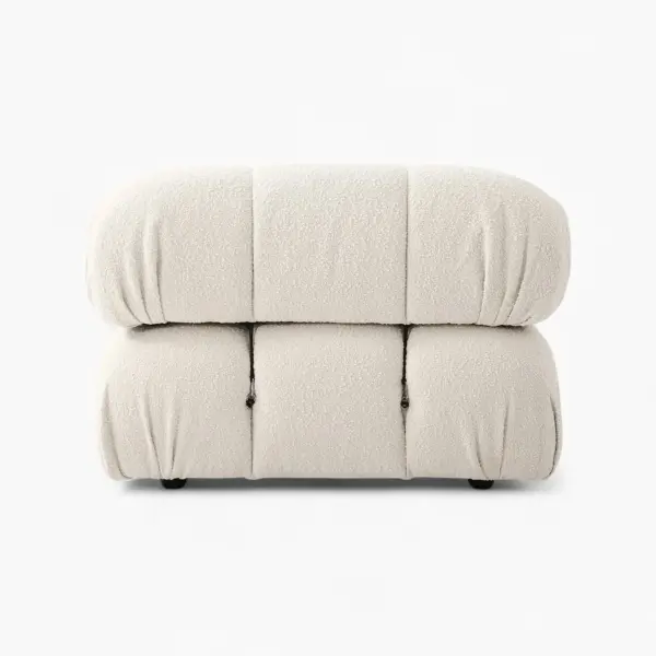 Camaleonda Module Armrest Boucle White 5 - Camaleonda
