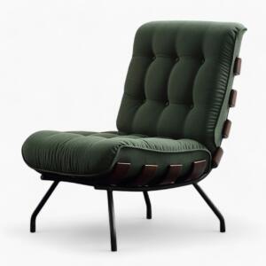 Costela Lounge Chair Replica Green 2