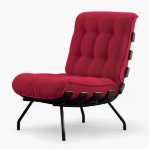 Costela Lounge Chair Replica Red 2