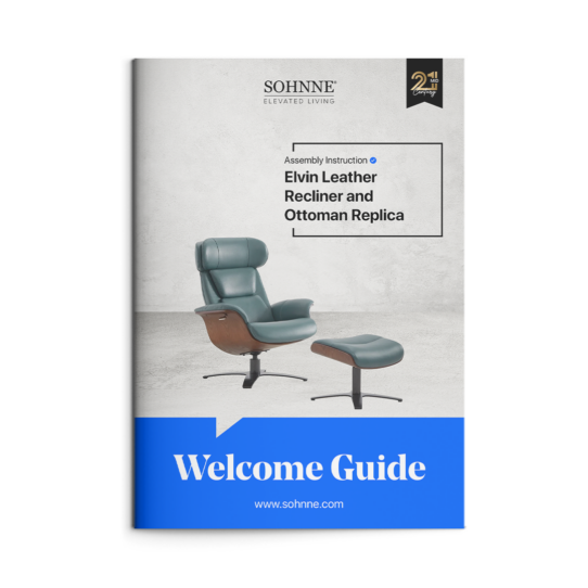 Elvin Leather Recliner and Ottoman Replica User Manual