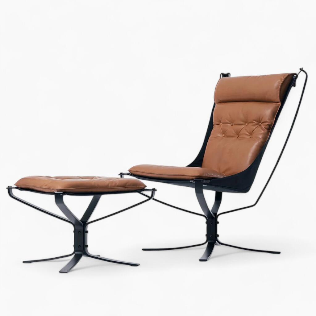 Falcon Chair With Ottoman 2 - Falcon Chair and Ottoman