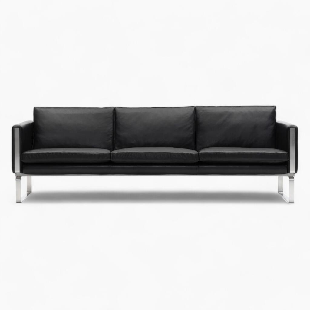 Hans Wegner CH103 Sofa Replica Black 1 scaled 1 - ch103 sofa