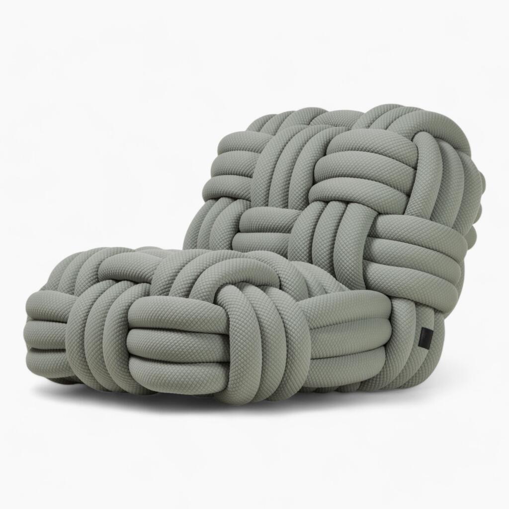 Knitty Lounge Chair Green 3 1
