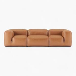 Le Mura Sofa Tan Leather 3