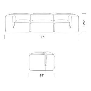 Le Mura Sofa Mobile Dimensions