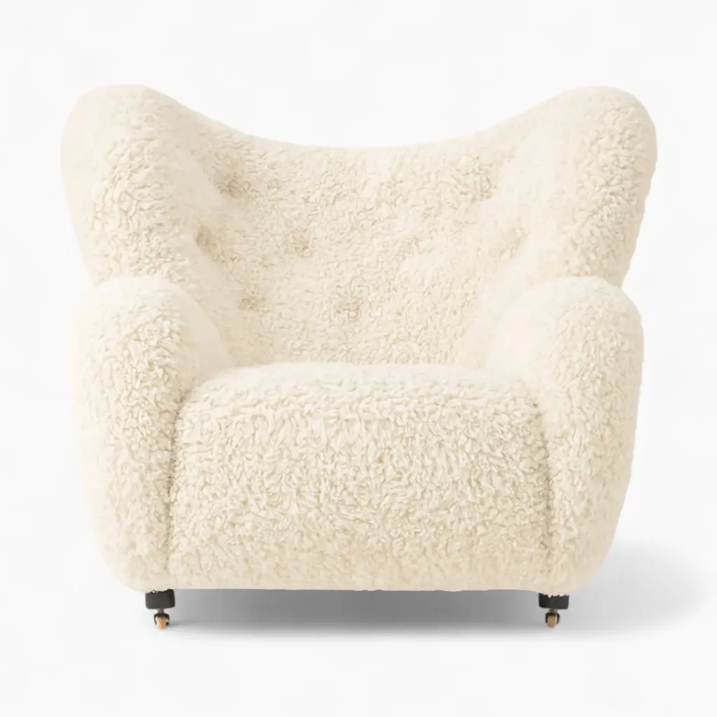 The Tired Man with Stool White Long Serpa 1