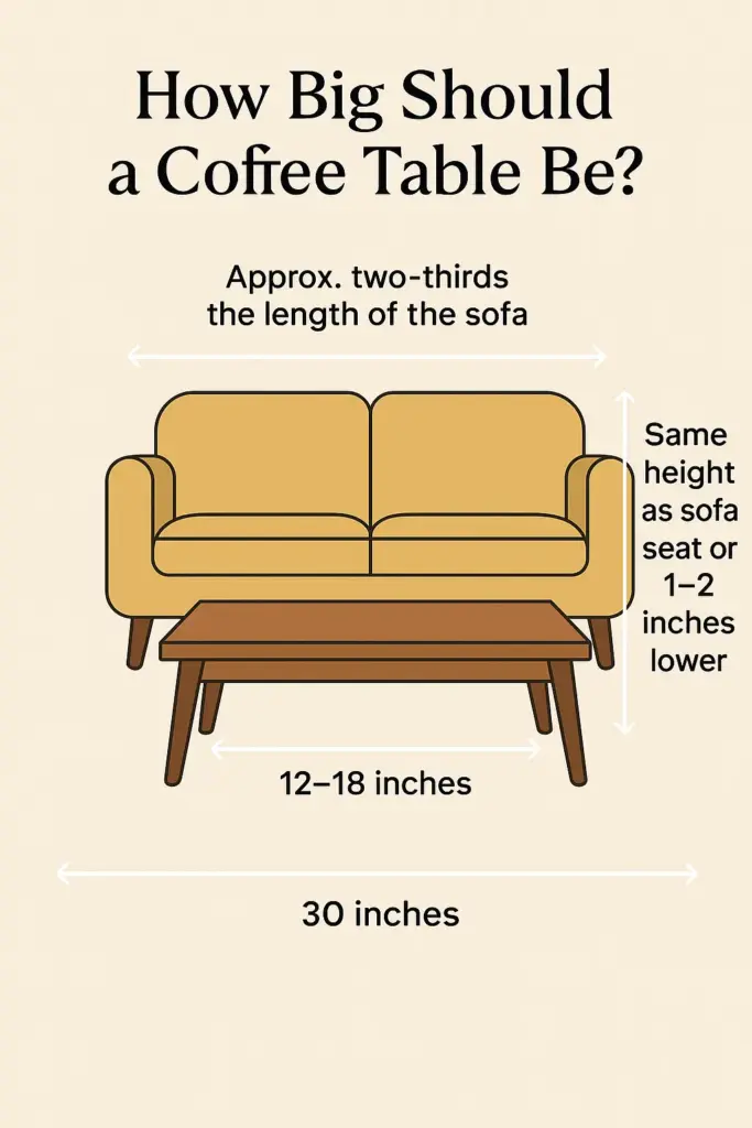 coffee table size