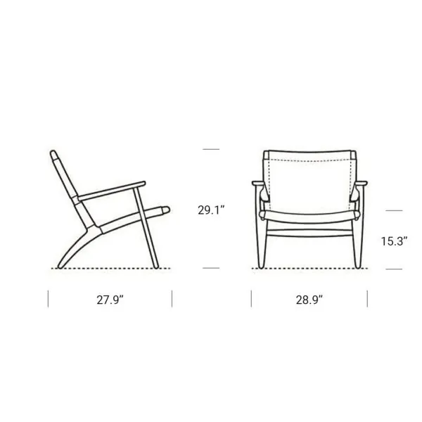 Oldham Chair Dimension Mobile - Ch25 Lounge Chair Replica,  Lounge,  Unique