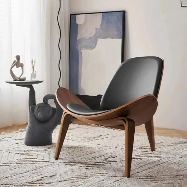 Proximaloungechair Blackash 13 1 - Ch07 Shell Chair,  Replica