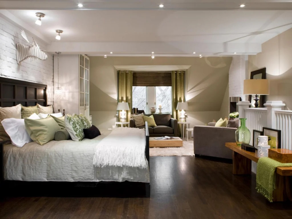 image 13 - bedroom ceiling light ideas, warm, lamp