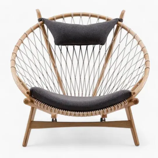 PP130 Circle Chair Replica By Hans J. Wegner Greay ashwood scaled - PP130 Circle Chair Replica,  Hans J. Wegner