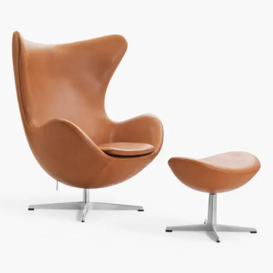 Egg Chair Sand Brown 2 scaled - Egg Chair,  Fritz Hansen Egg Chair